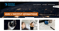 Desktop Screenshot of institut-geomatique.fr