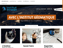 Tablet Screenshot of institut-geomatique.fr